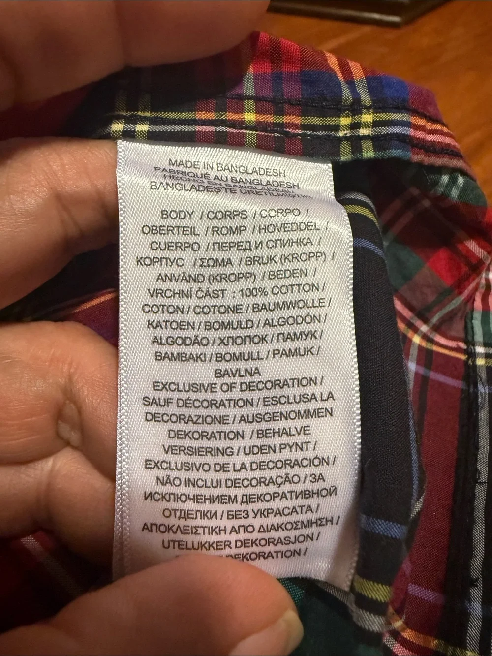 Ralph Lauren Mixed Plaid Button-Front Dress - Red & Green